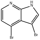 3,4-二-溴-7-氮杂吲哚 结构式