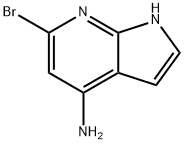 4-氨基-6-溴-7-氮杂吲哚 结构式