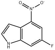 6-氟-4-硝基-1H-吲哚 结构式
