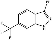 3-溴-6-(三氟甲基)-1H-吲唑 结构式