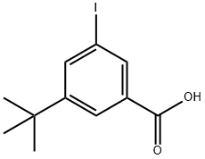 3-(叔丁基)-5-碘苯甲酸 结构式