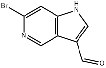 6-溴-1H-吡咯并[3,2-C]吡啶-3-甲醛 结构式
