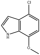 1H-Indole, 4-chloro-7-Methoxy- 结构式