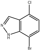 7-溴-4-氯-1氢-吲唑 结构式