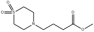 4-(1,1-二氧代-4-硫代吗啉基)丁酸甲酯 结构式