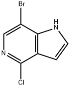 7-溴-4-氯-1H-吡咯并[3,2-C]吡啶 结构式