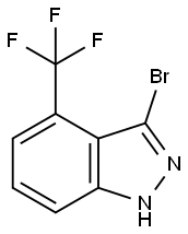 3-BROMO-4-TRIFLUOROMETHYL (1H)INDAZOLE 结构式