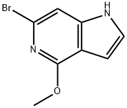 6-溴-4-甲氧基-5-氮杂吲哚 结构式