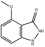 4-甲氧基-1,2-二氢吲唑-3-酮 结构式