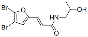 N-2-hydroxypropyl-beta-(4,5-dibromo-2-furyl)acrylamide 结构式