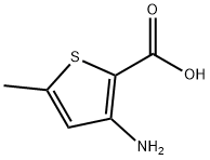 5-甲基-3-氨基噻吩-2-羧酸 结构式