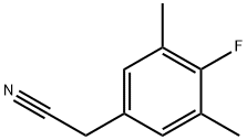 2-(4-氟-3,5-二甲基苯基)乙腈 结构式