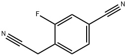 4-氰基-2-氟苯乙腈 结构式