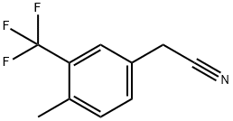 2-(4-methyl-3-(trifluoromethyl)phenyl)acetonitrile 结构式