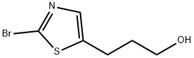 3-(2-溴噻唑-5-基)丙-1-醇 结构式