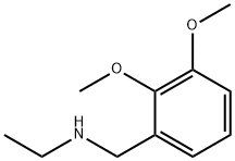 (2,3-二甲氧基苯基)甲基](乙基)胺 结构式
