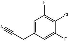 4-氯-3,5-二氟苯乙腈 结构式