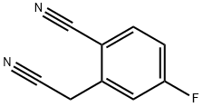 2-氰基-5-氟苯乙腈 结构式