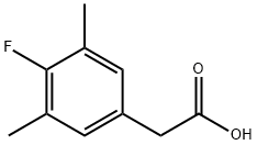 2-(4-氟-3,5-二甲基苯基)乙酸 结构式