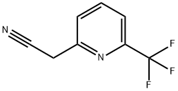2-(6-(三氟甲基)吡啶-2-基)乙腈 结构式