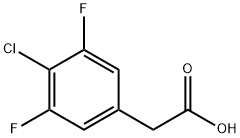 4-氯-3,5-二氟苯乙酸 结构式