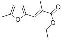 2-PROPENOIC ACID, 2-METHYL-3-(5-METHYL-2-FURANYL)-, ETHYL ESTER, (2E)- 结构式