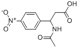 3-乙酰氨基-3-对硝基苯基-丙酸 结构式
