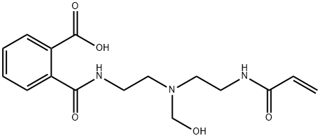 2-[[[2-[(hydroxymethyl)[2-[(1-oxoallyl)amino]ethyl]amino]ethyl]amino]carbonyl]benzoic acid 结构式