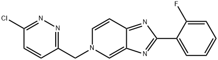 5-((6-Chloropyridazin-3-yl)Methyl)-2-(2-fluorophenyl)-5H-iMidazo[4,5-c]pyridine 结构式