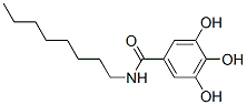 3,4,5-trihydroxy-N-octyl-benzamide 结构式