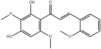 2',4'-DIHYDROXY-2,3',6'-TRIMETHOXYCHALCONE 结构式