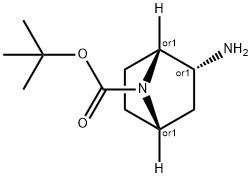 叔丁基(1R,2R,4S)-REL-2-氨基-7-氮杂二环[2.2.1]庚烷-7-甲酸基酯 结构式