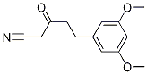 5-(3,5-二甲氧苯基)-3-氧络戊酮腈 结构式