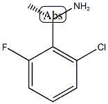 (AS)-2-氯-6-氟-A-甲基-苯甲胺 结构式