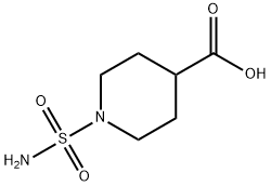 1-SULFAMOYLPIPERIDINE-4-CARBOXYLIC ACID 结构式