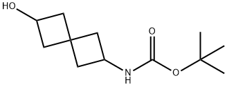 2-(BOC-氨基)-6-羟基螺[3.3]庚烷 结构式