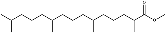 2,6,10,14-四甲基十五烷酸甲酯 结构式