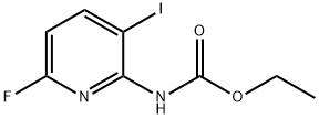 ETHYL 6-FLUORO-3-IODOPYRIDIN-2-YLCARBAMATE 结构式