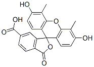 6-carboxy-4',5'-dimethylfluorescein 结构式