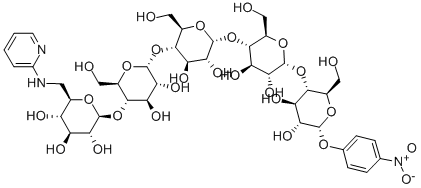 4-硝基-6`````-去氧-6`````-(2-吡啶氨基)-Α-D-五聚-(1→4)-葡萄吡喃糖 结构式