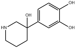 1,2-Benzenediol, 4-(3-hydroxy-3-piperidinyl)- (9CI) 结构式