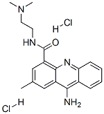 9-Amino-N-(2-(dimethylamino)ethyl)-2-methyl-4-acridinecarboxamide dihy drochloride 结构式