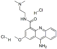 9-Amino-N-(2-(dimethylamino)ethyl)-2-methoxy-4-acridinecarboxamide dih ydrochloride 结构式