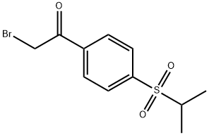 2-溴-1-(4-(异丙基磺酰基)苯基)乙酮 结构式