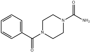 4-苯甲酰哌嗪-1-羧胺 结构式
