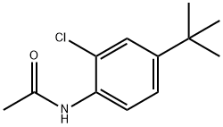 N-(4-(叔丁基)-2-氯苯基)乙酰胺 结构式