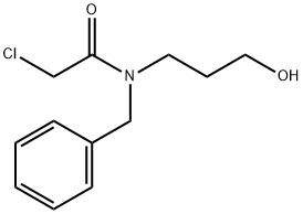 Acetamide, 2-chloro-N-(3-hydroxypropyl)-N-(phenylmethyl)- 结构式