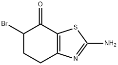 2-氨基-6-溴-7-氧代-4,5,6,7-四氢苯并噻唑 结构式