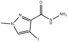 4-碘-1-甲基-3-吡唑卡巴肼 结构式