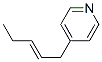 Pyridine, 4-(2-pentenyl)- (9CI) 结构式